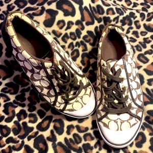 COACH SNEAKERS DARK BROWN 9.5